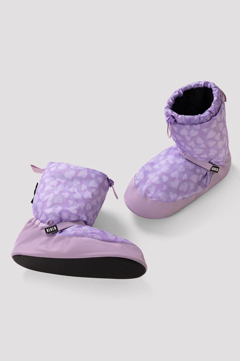 Adult Confetti Hearts Print Warm Up Booties - Image 3