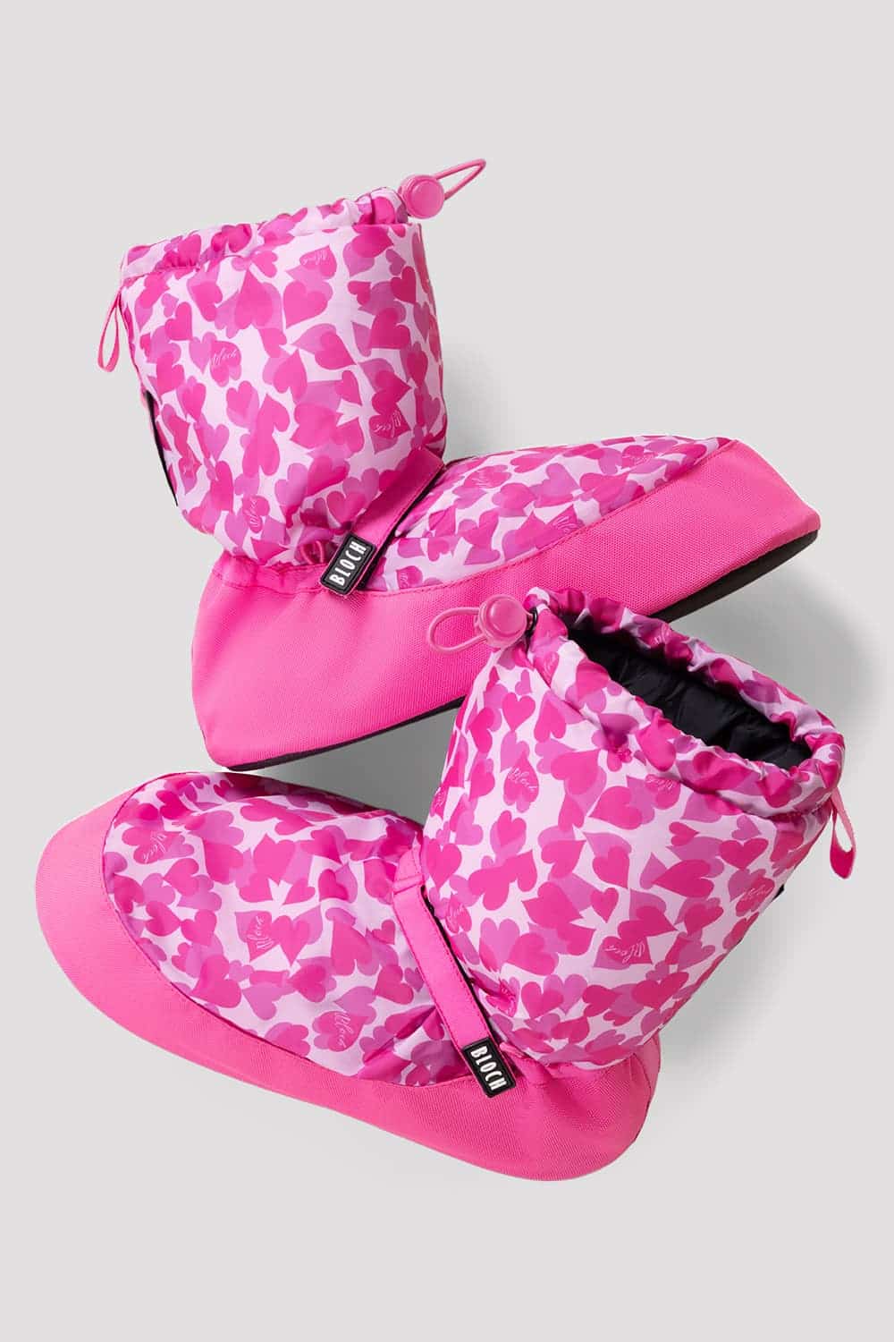Adult Confetti Hearts Print Warm Up Booties - Image 3