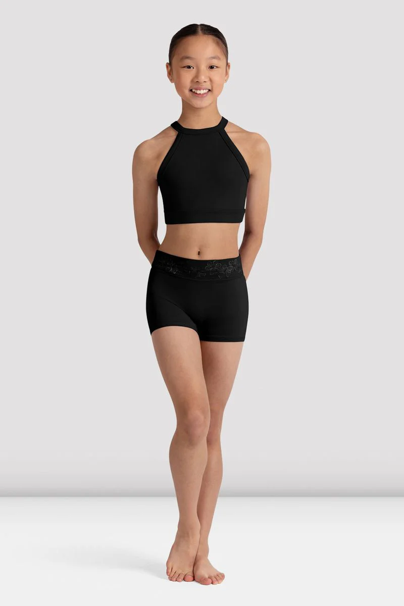 Girls Bella Floral High Waist Short