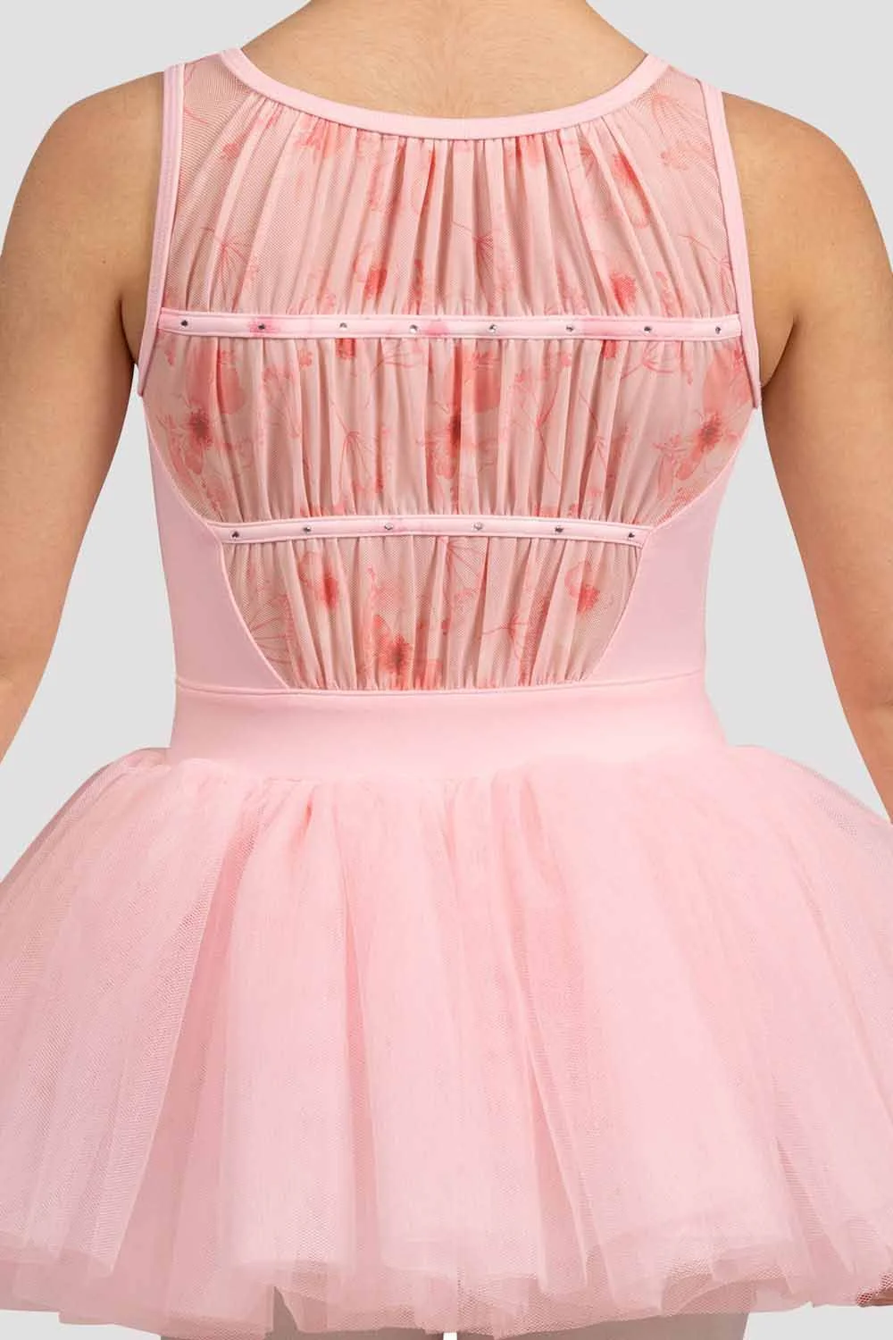 Girls Evie Floral Tank Tutu Dress - Image 3
