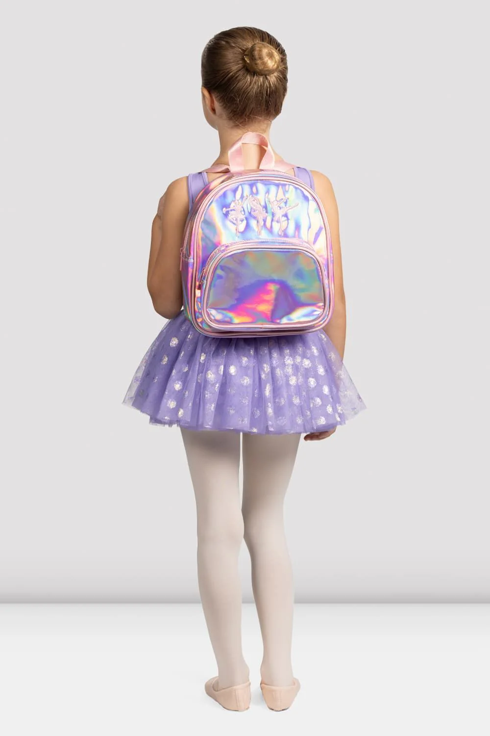 Girls Iridescent Ballerina Backpack - Image 2