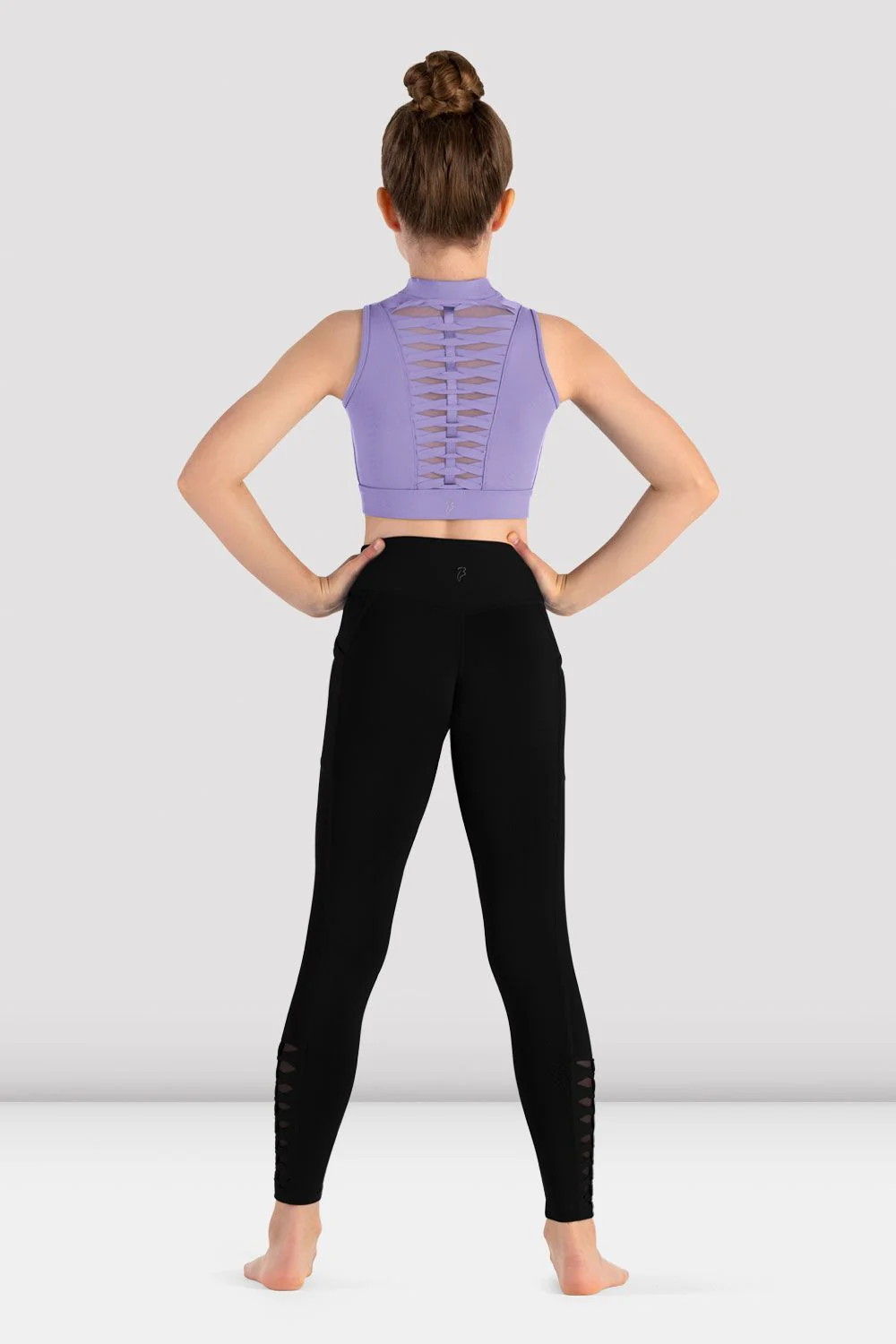 Girls Jacky Zip Front Crop Top - Image 2