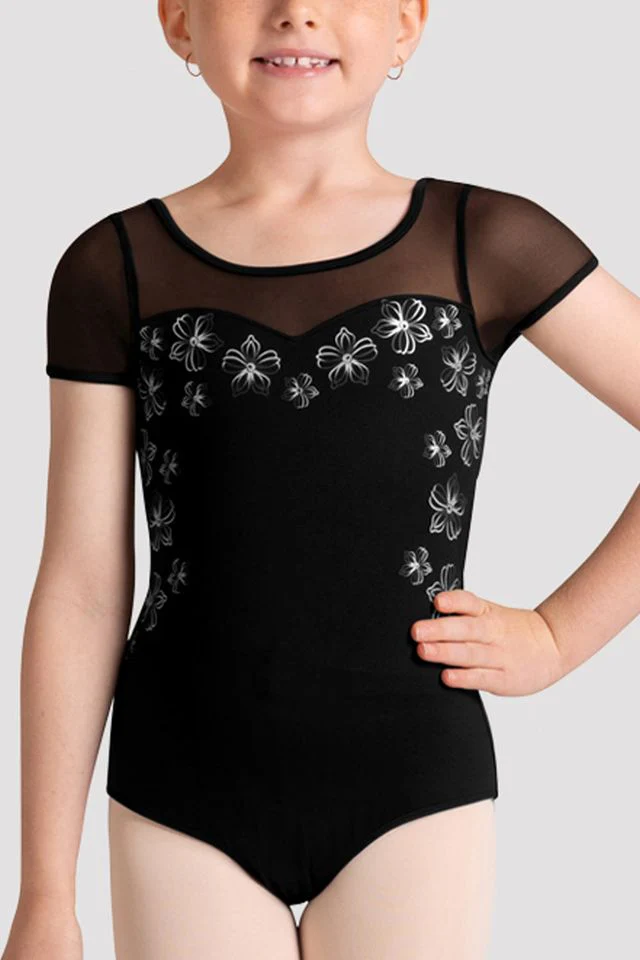 Girls Logan Cap Sleeve Leotard - Image 3