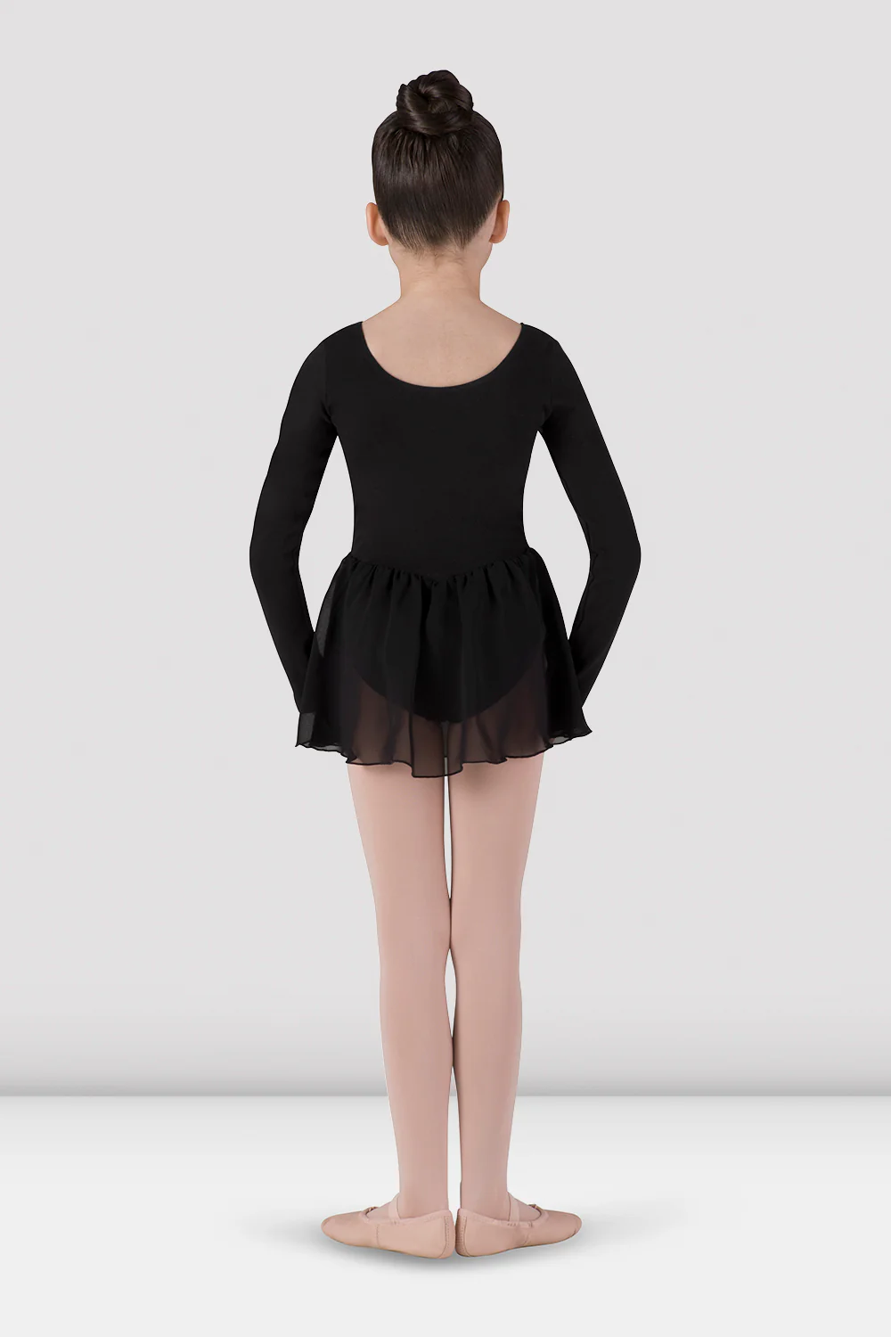 Girls Long Sleeve Skirted Leotard - Image 2