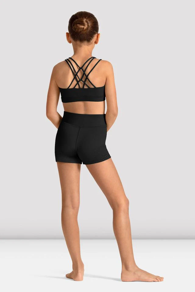 Girls Mirella Celestia Cross Back Printed Crop Top - Image 2