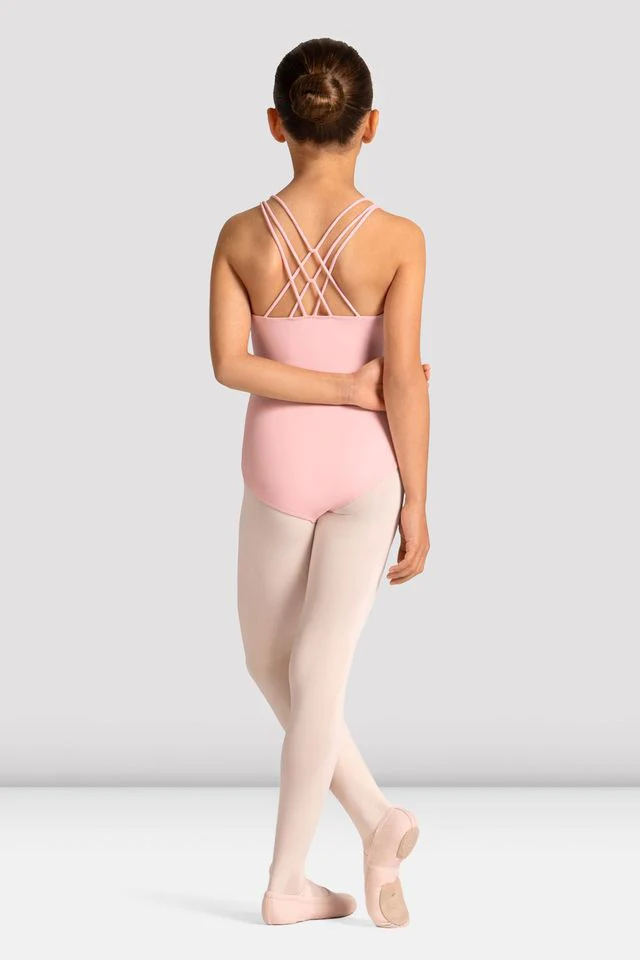 Girls Mirella Celestia Cross Back Printed Leotard - Image 2