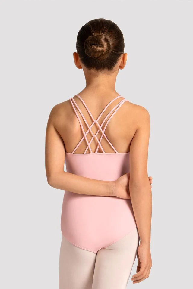 Girls Mirella Celestia Cross Back Printed Leotard - Image 3