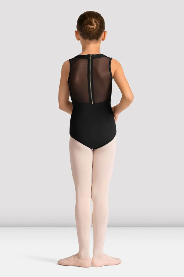 Girls Mirella Celestia Zip Back Printed Leotard - Image 2