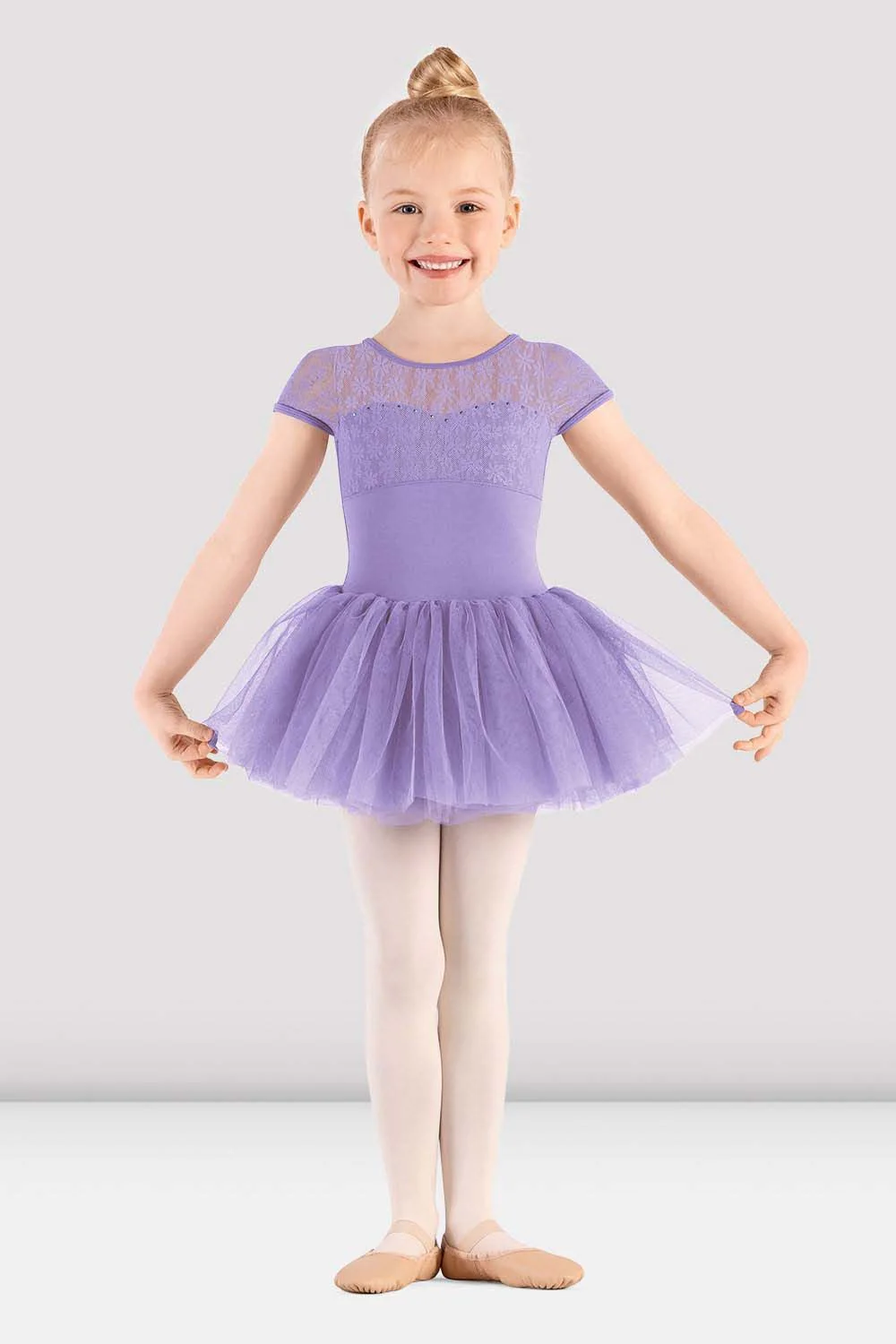 Girls Mirella Majesty Cap Sleeve Tutu Dress
