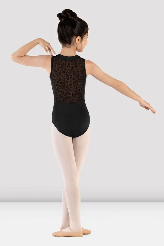 Girls Mirella Majesty Zip Front Leotard - Image 2