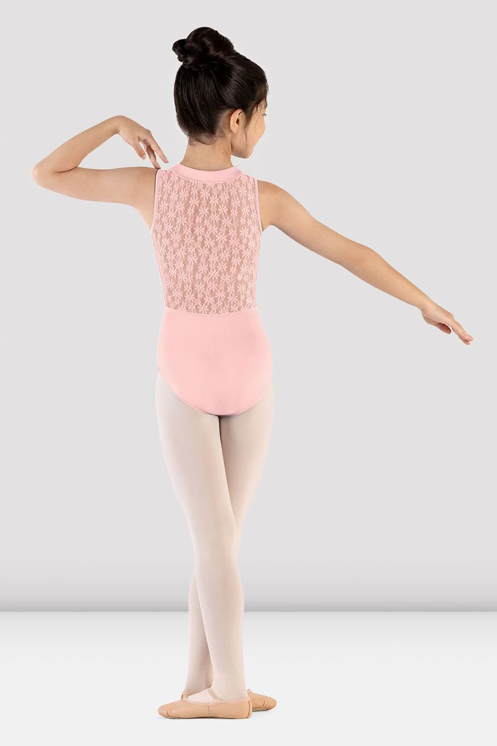 Girls Mirella Majesty Zip Front Leotard - Image 2