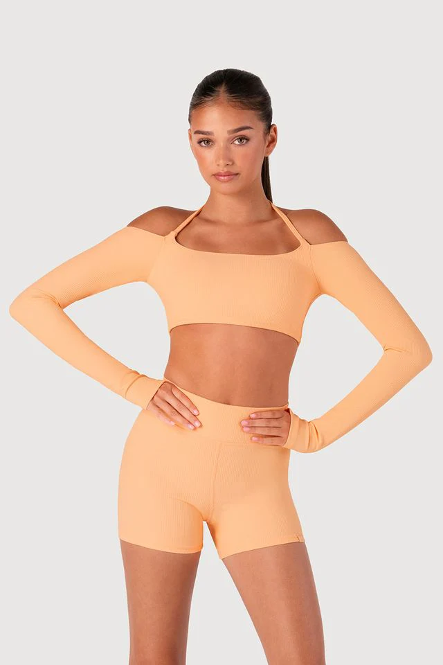 Girls Rib Bolero Crop Top