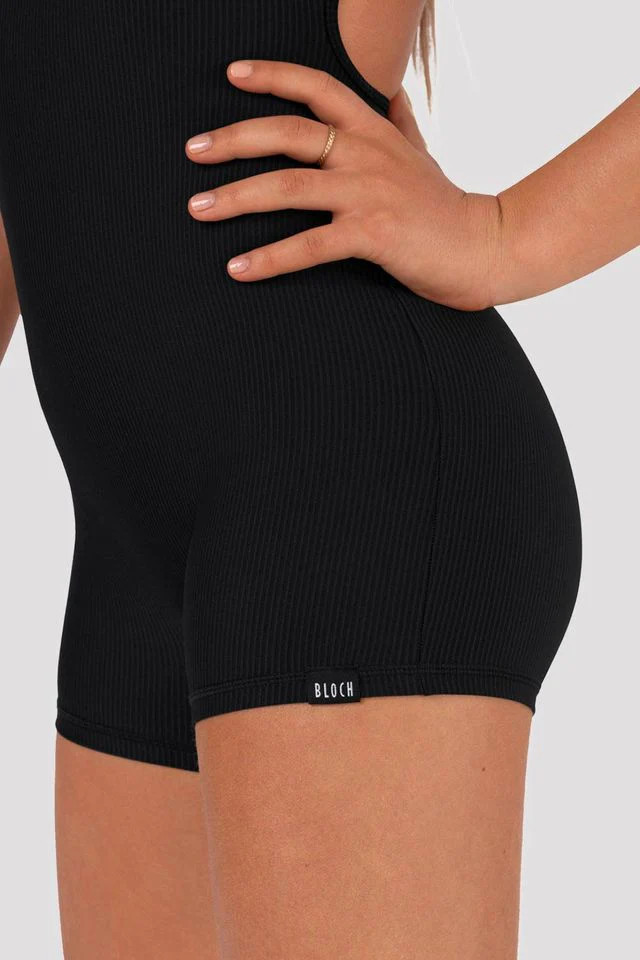 Girls Rib Cut Out Unitard - Image 4