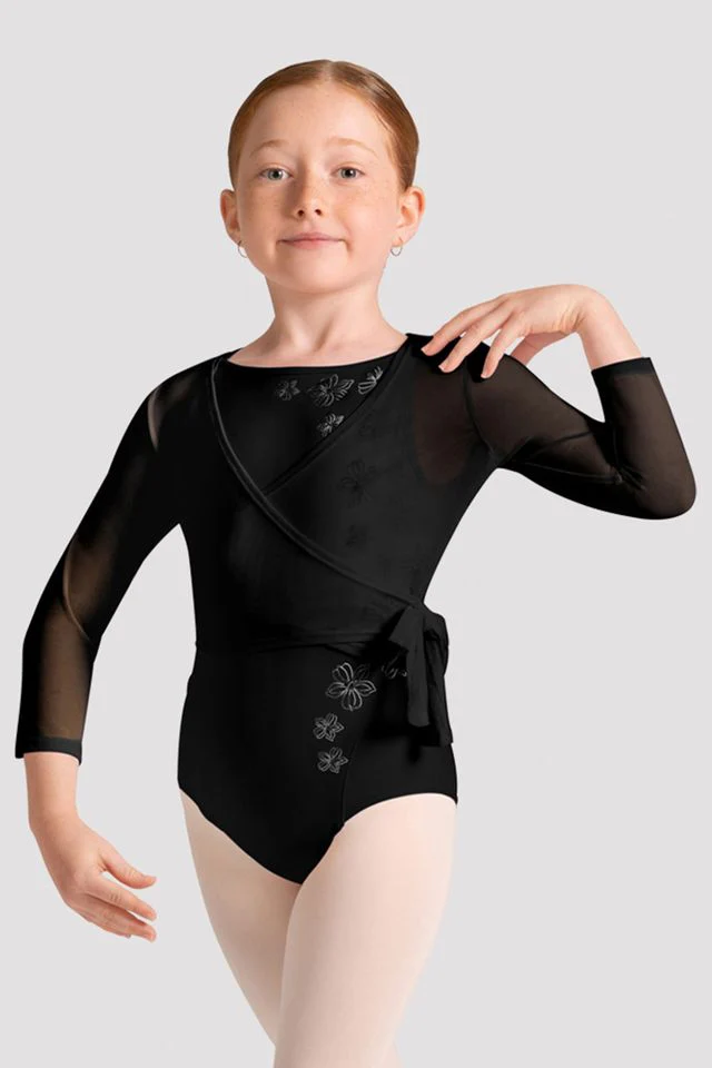 Girls Rolanda Long Sleeve Wrap Top - Image 3