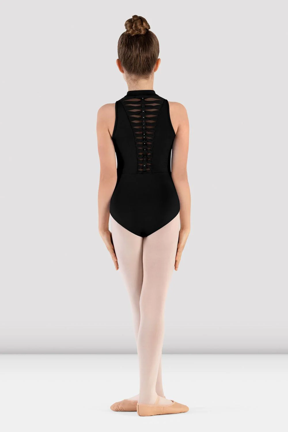 Girls Rosey Zip Front Leotard - Image 2