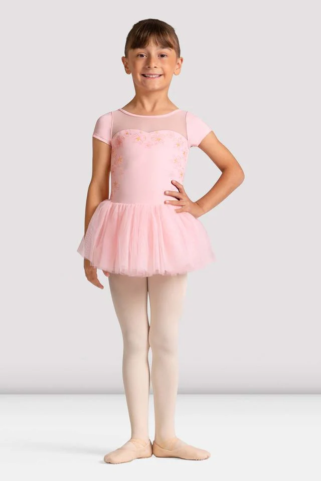 Girls Sharon Cap Sleeve Tutu Dress