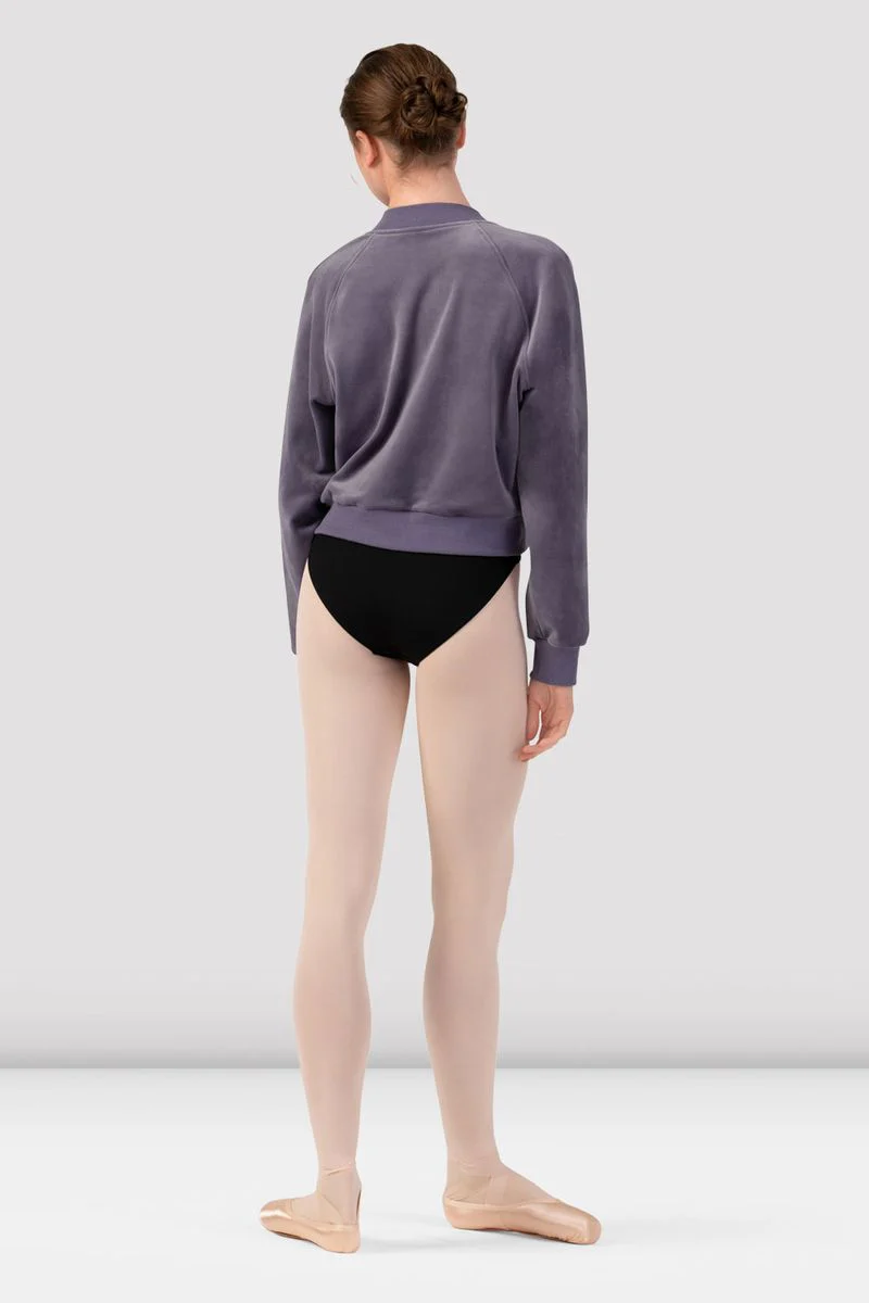 Ladies Amanda Velvet Bomber Jacket - Image 2