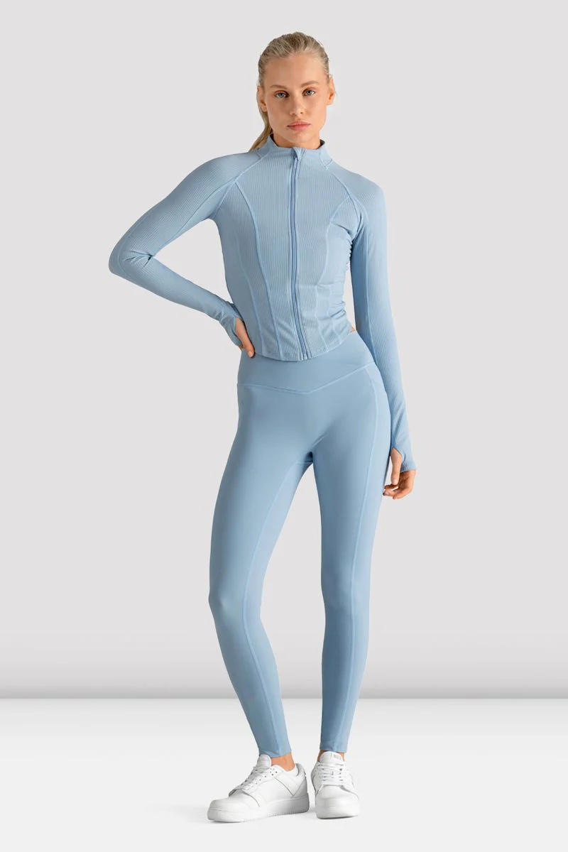 Ladies Apex Rib Contour Zip Jacket - Image 3