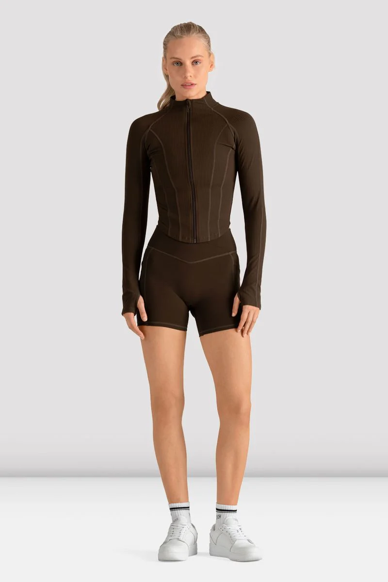 Ladies Apex Rib Contour Zip Jacket - Image 3