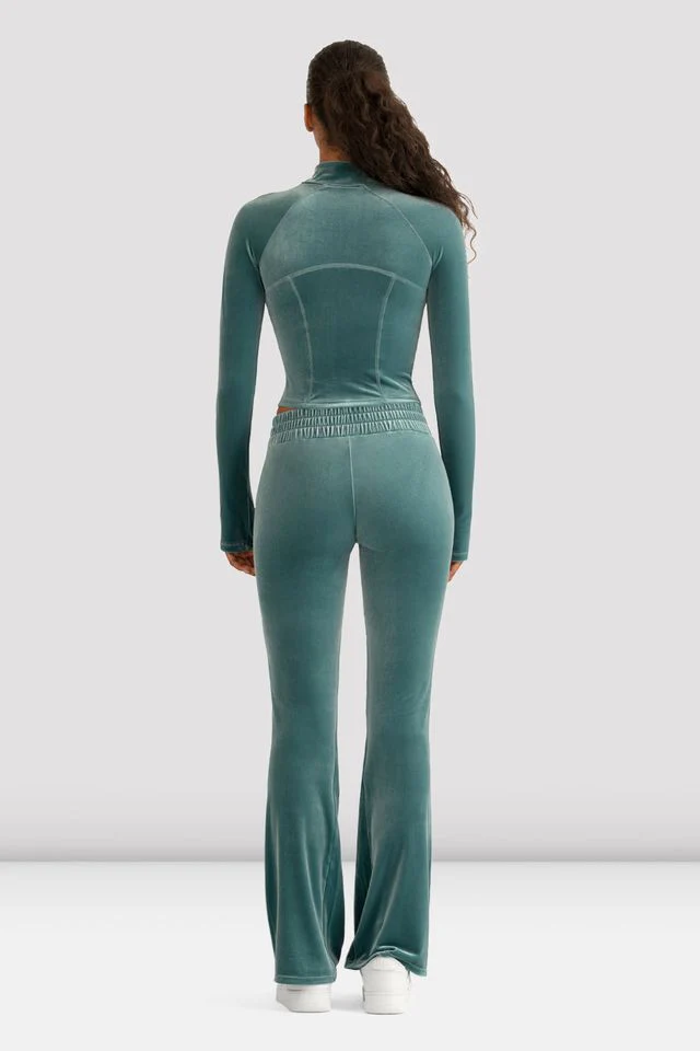 Ladies Apex Velvet Flared Legging - Image 2