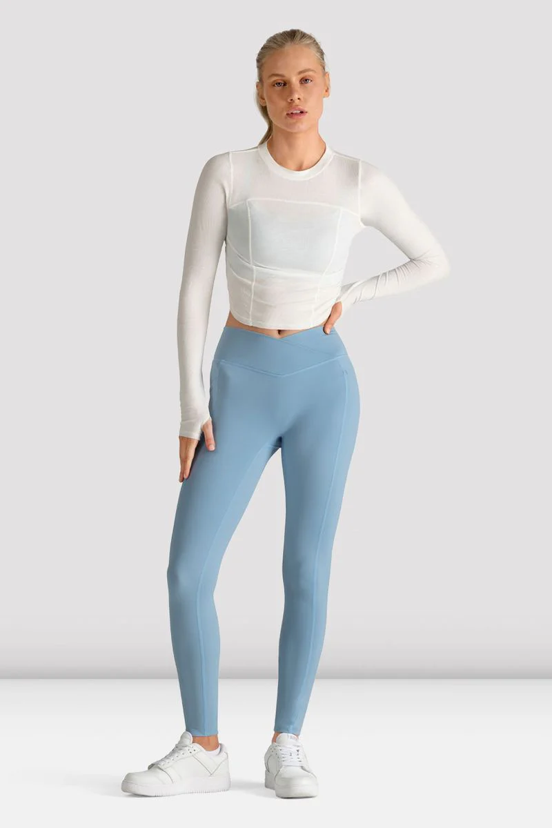 Ladies Apex Wrap Waist Legging - Image 3