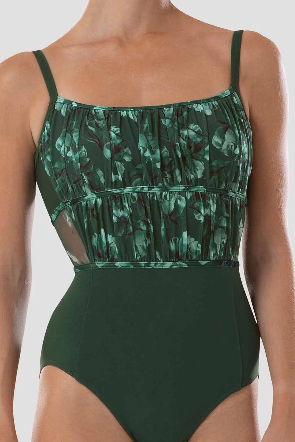 Ladies Ayla Floral Camisole Leotard - Image 3