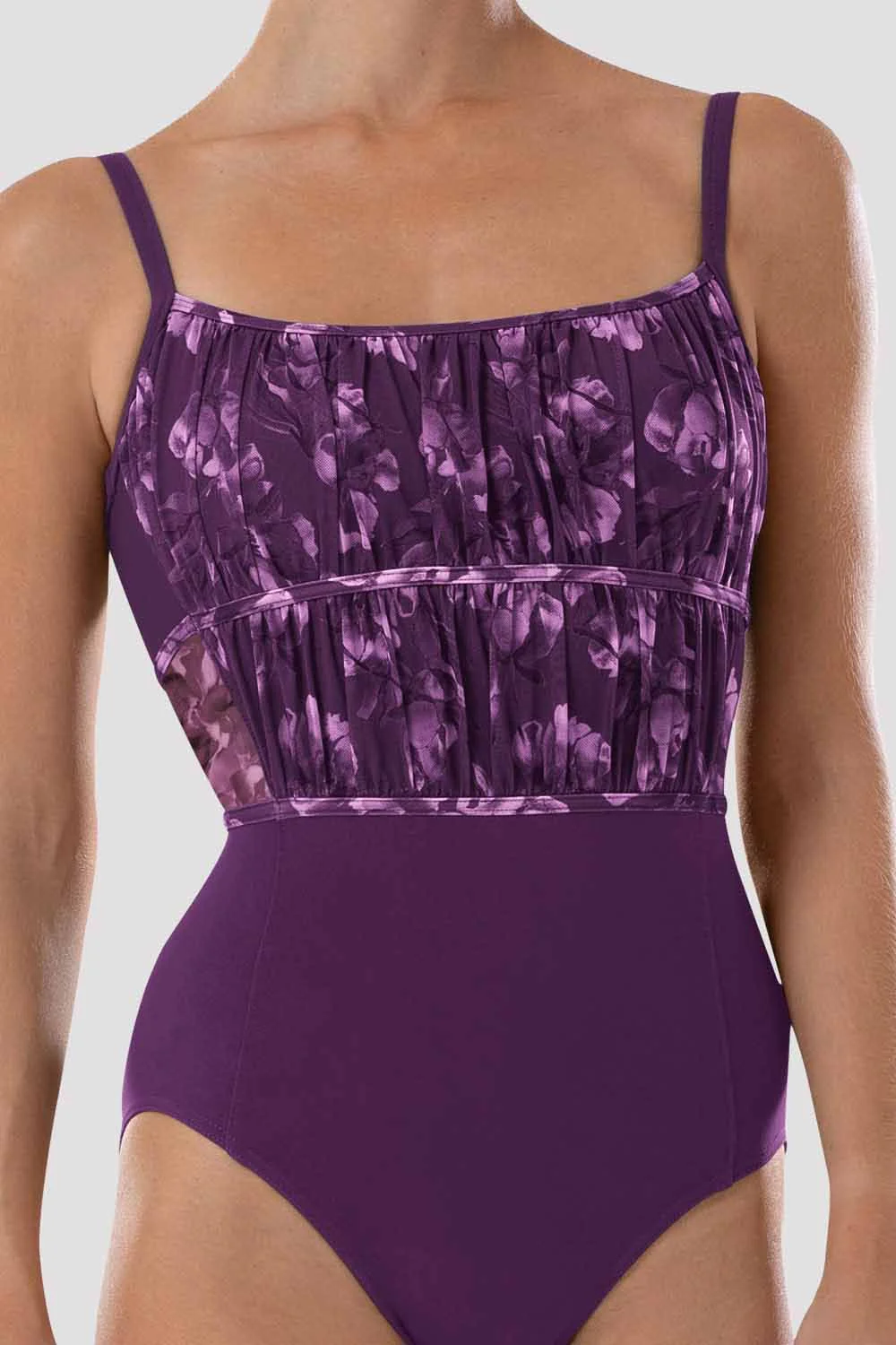 Ladies Ayla Floral Camisole Leotard - Image 3