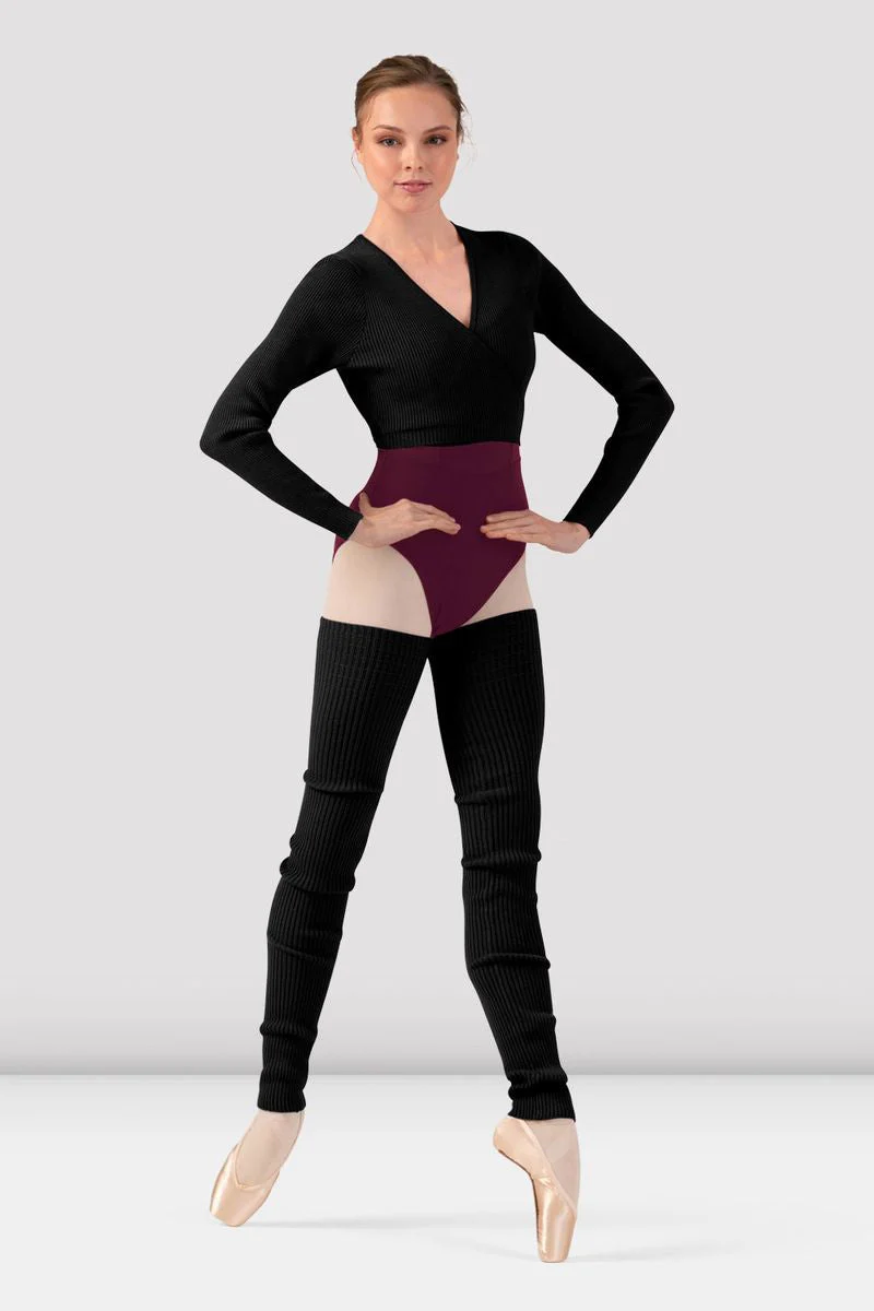 Ladies Celeste Knit Wrap Top