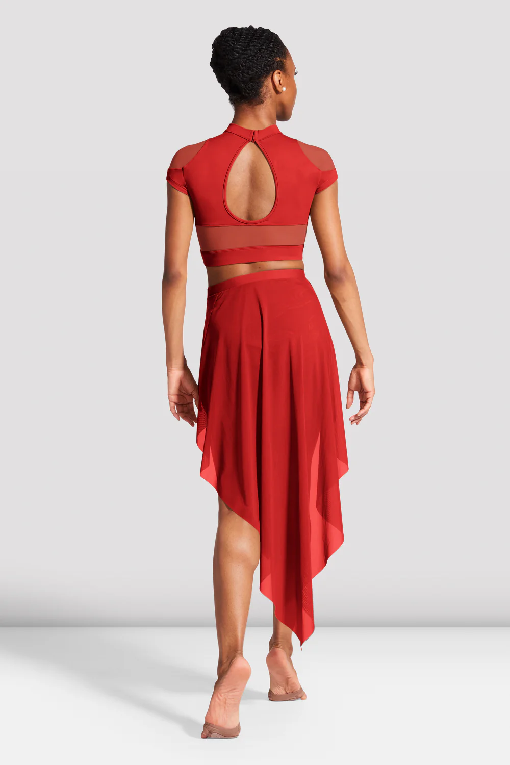 Ladies Hanae Cap Sleeve Crop Top - Image 2