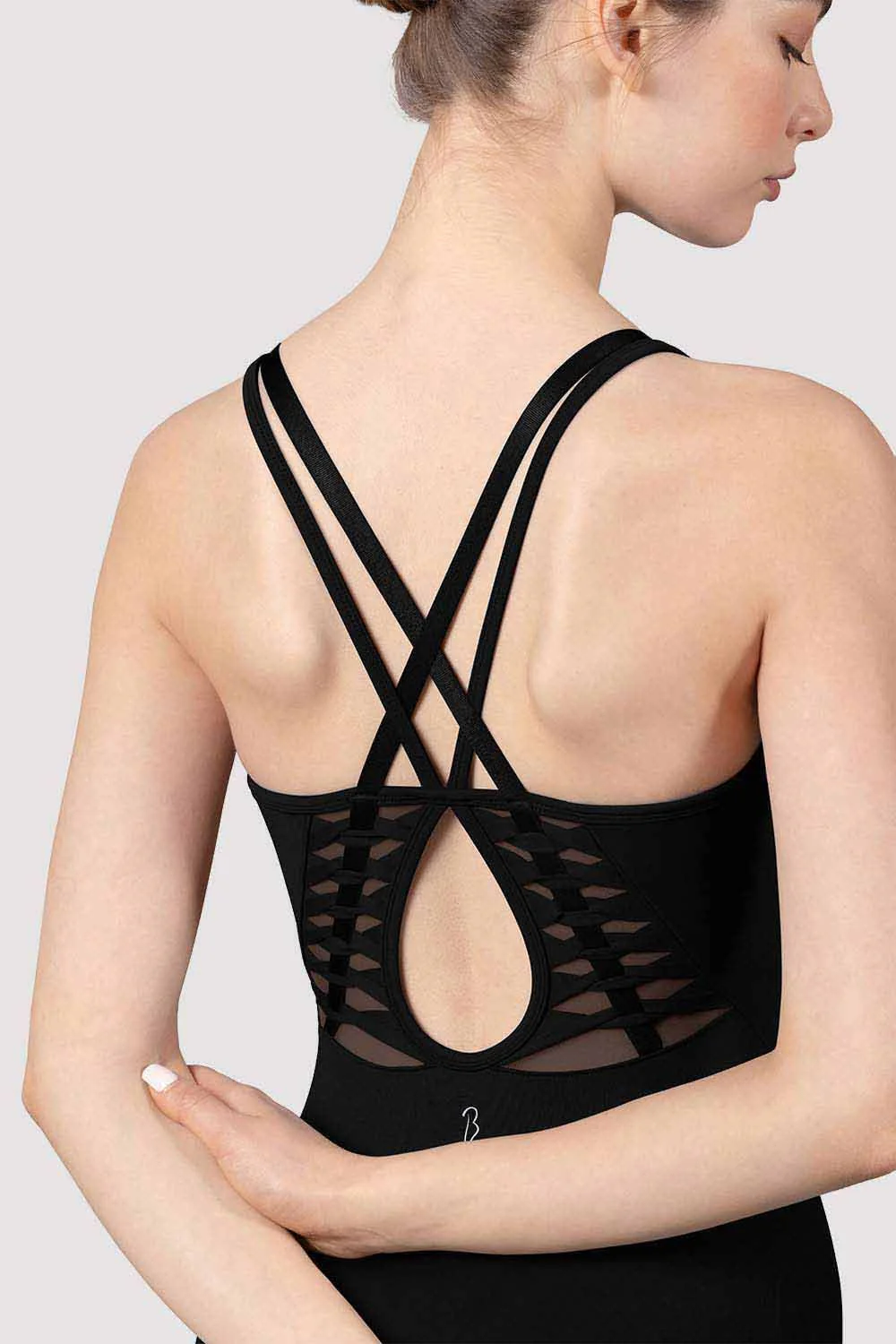 Ladies Lucey Cross Back Leotard - Image 2
