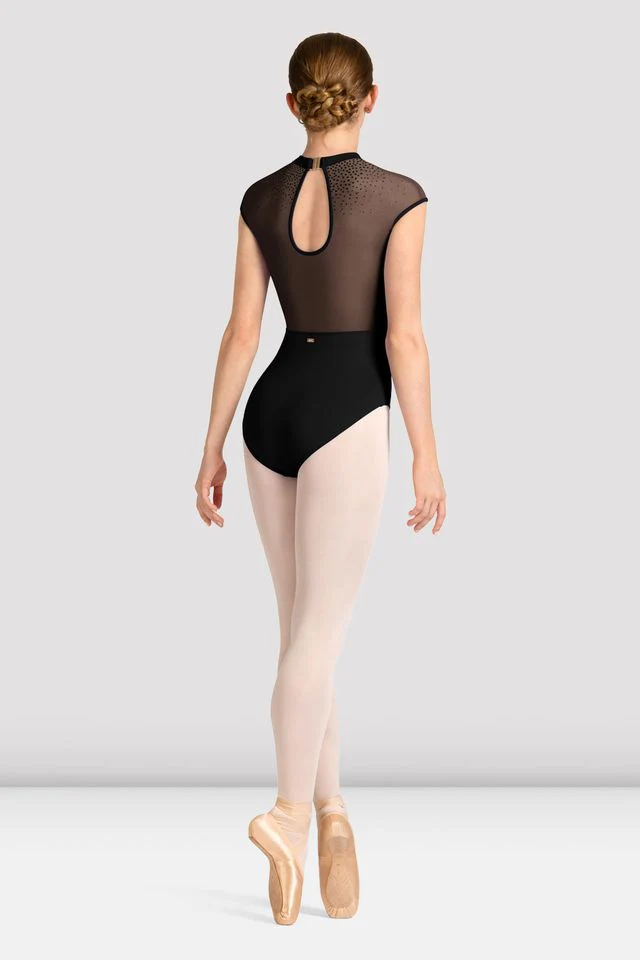 Ladies Mirella Celeste Cap Sleeve Printed Leotard - Image 2