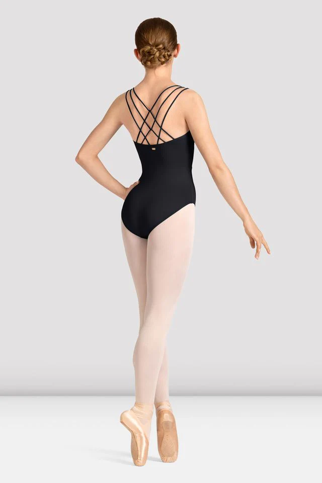 Ladies Mirella Celeste Cross Back Printed Leotard - Image 2