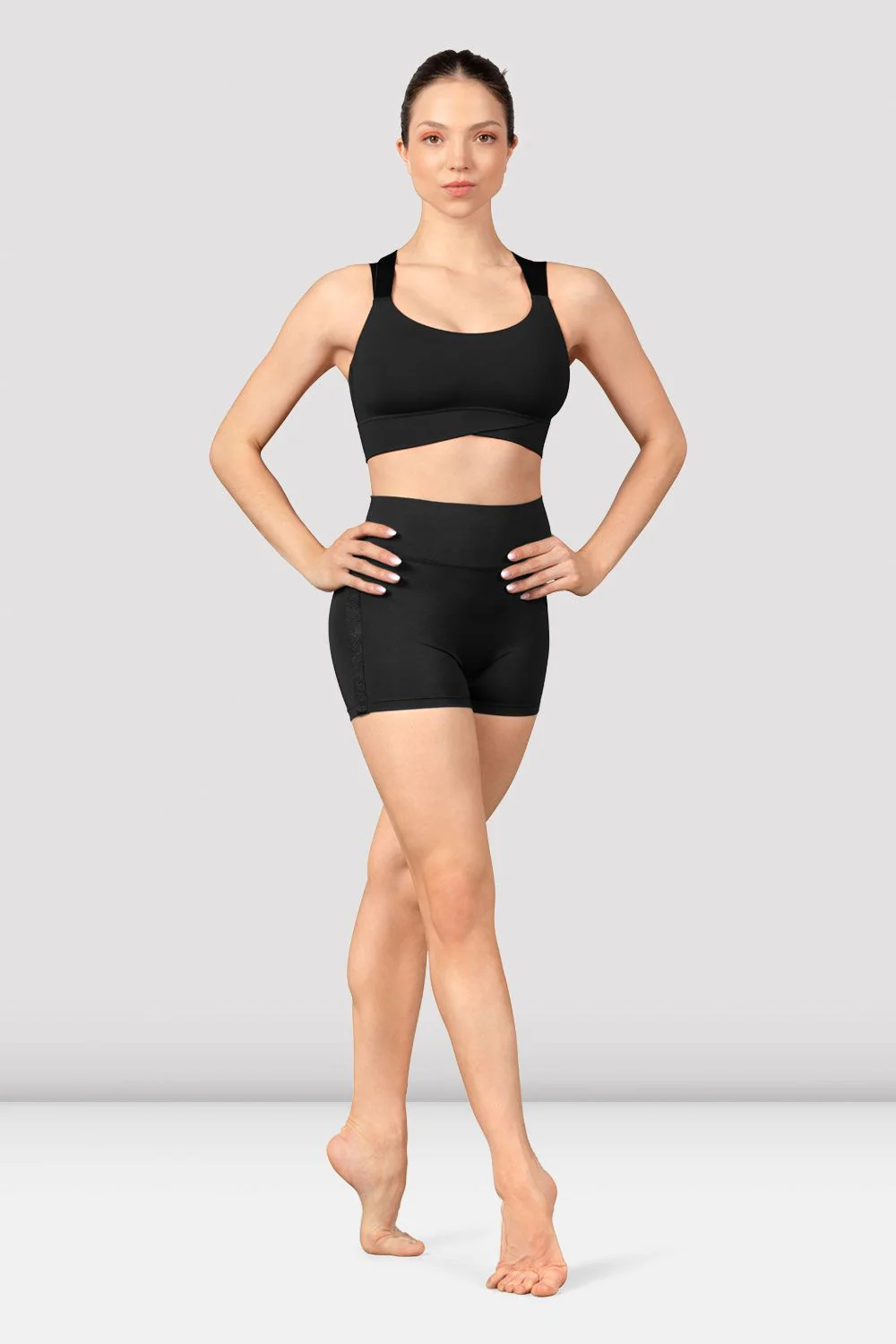 Ladies Mirella Majesty Cross Back Crop Top