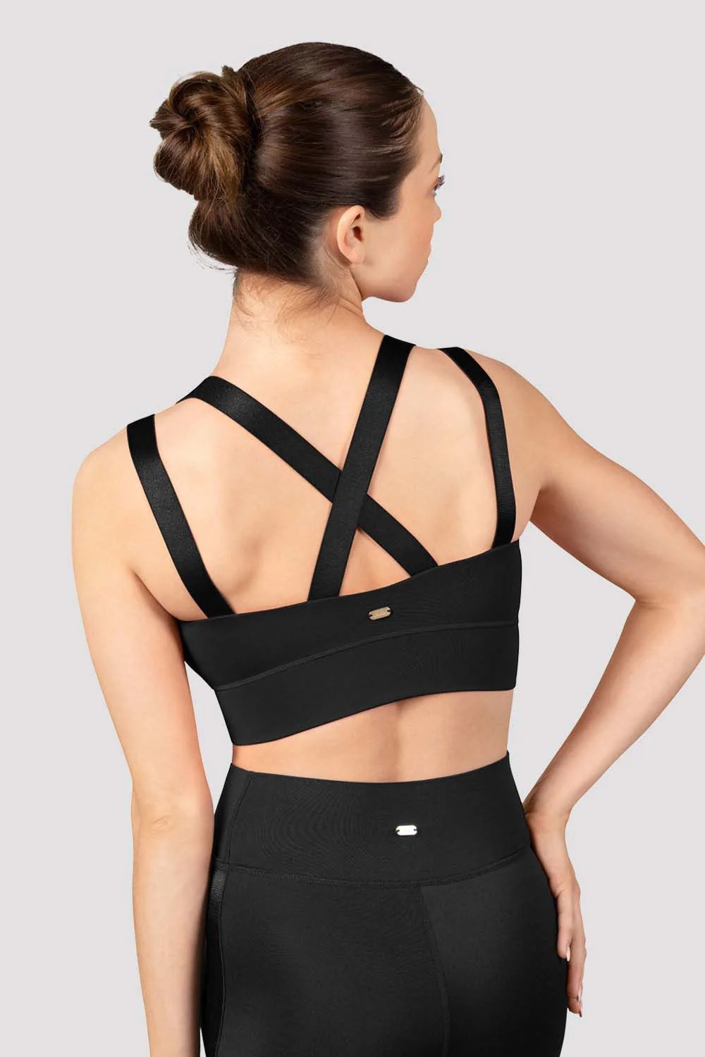 Ladies Mirella Majesty Cross Back Crop Top - Image 2