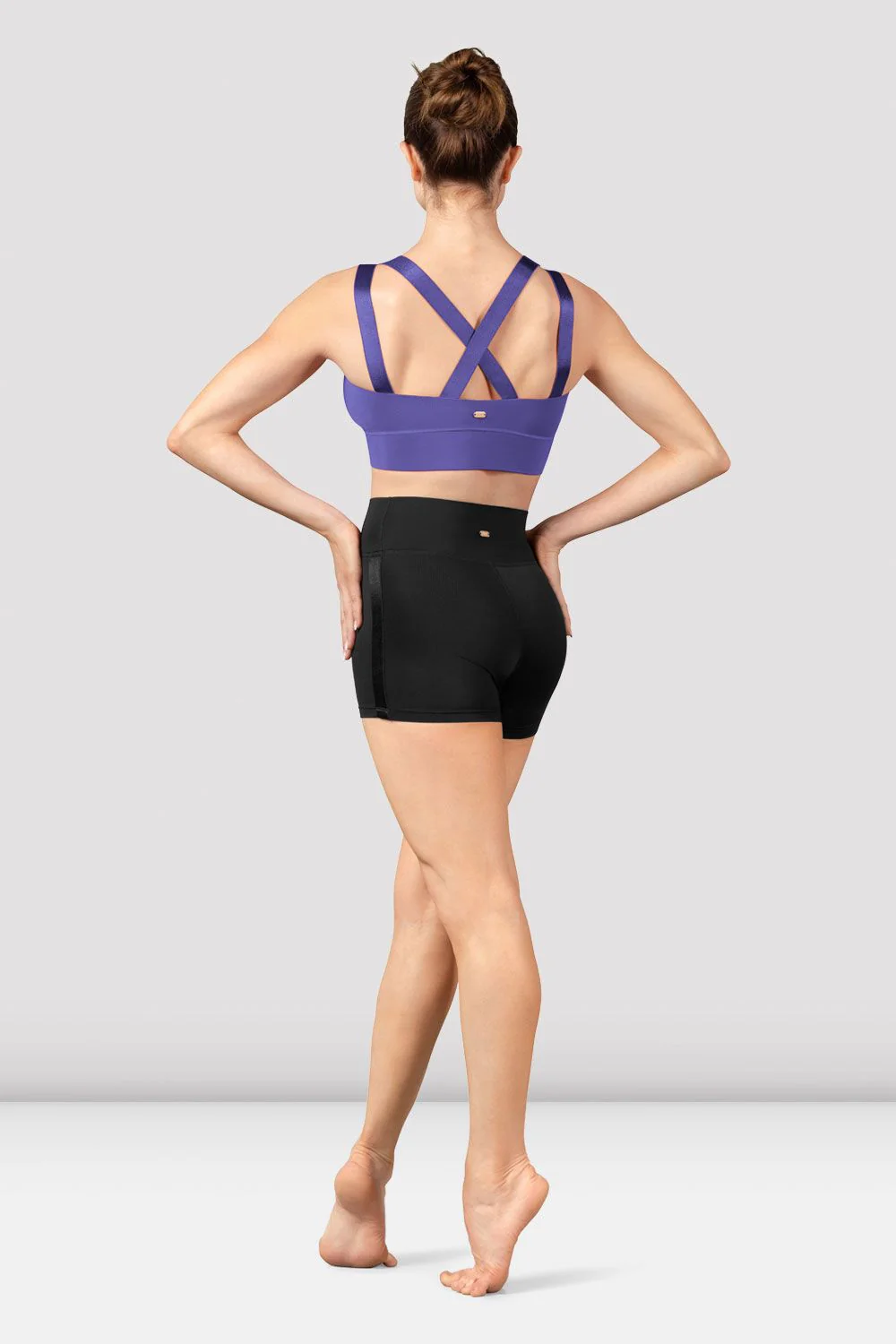 Ladies Mirella Majesty Cross Back Crop Top - Image 3