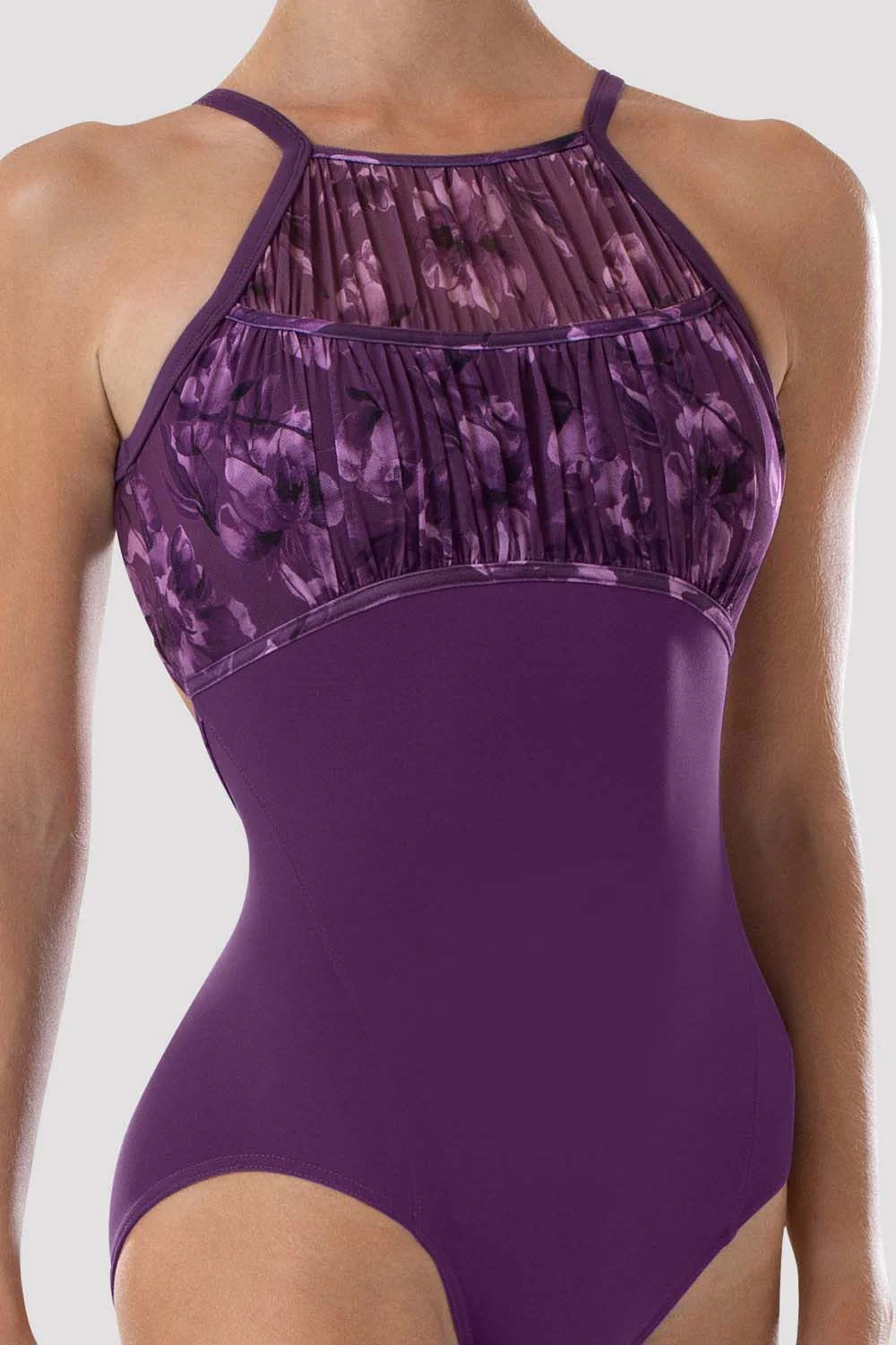 Ladies Rai Floral Halterneck Leotard - Image 3