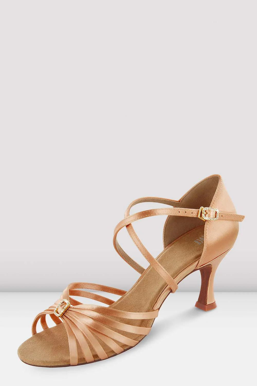 Ladies Rosalina Satin Latin Shoes - Image 2