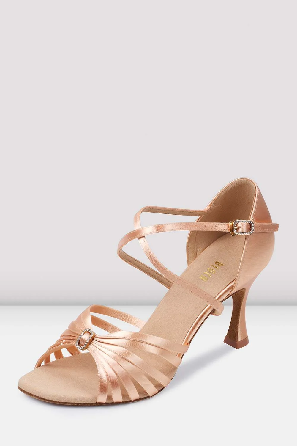 Ladies Rosalina Satin Latin Shoes - Image 3
