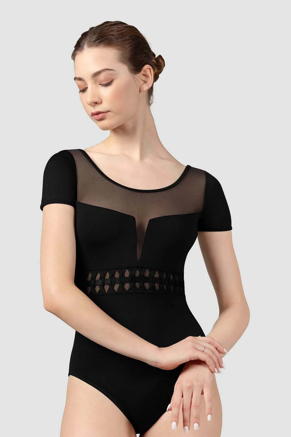 Ladies Talise Cap Sleeve Leotard - Image 2