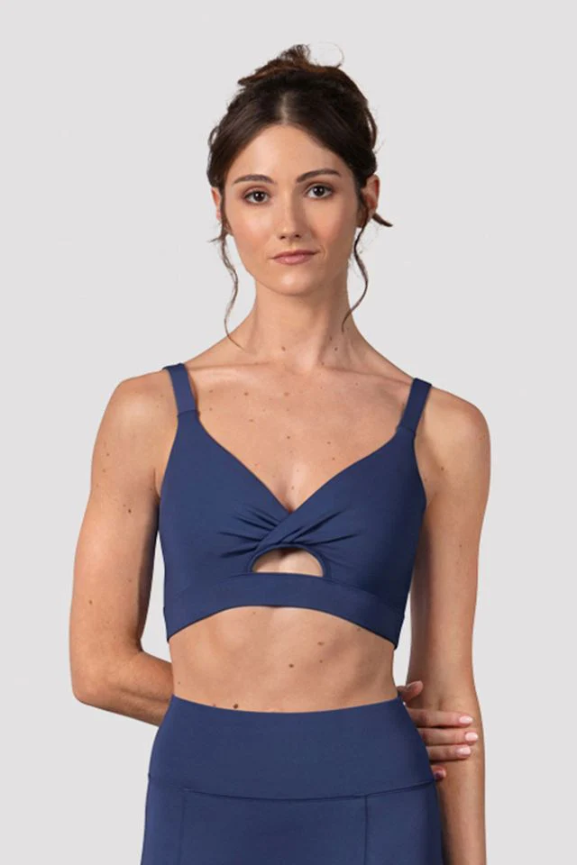 Ladies Vivian Twist Front Crop Top