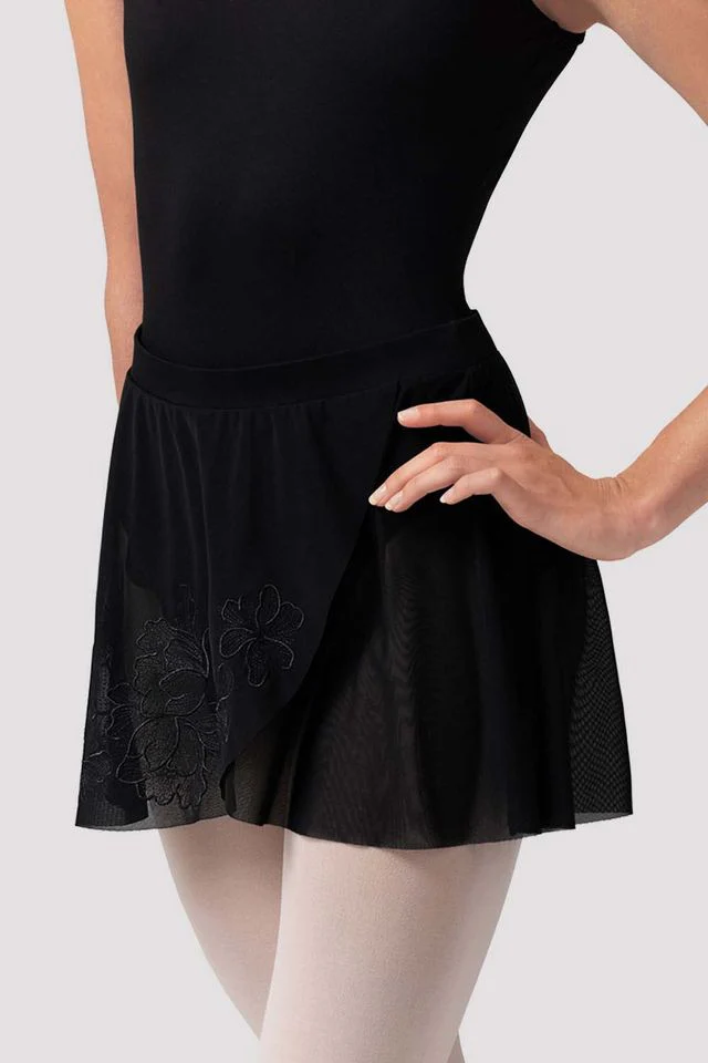 Ladies Zoe Floral Mesh Skirt - Image 2