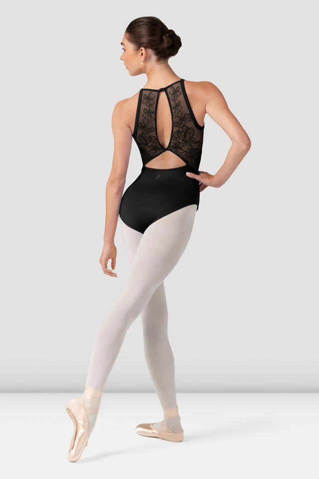 Tween Iris Floral Halterneck Leotard - Image 3